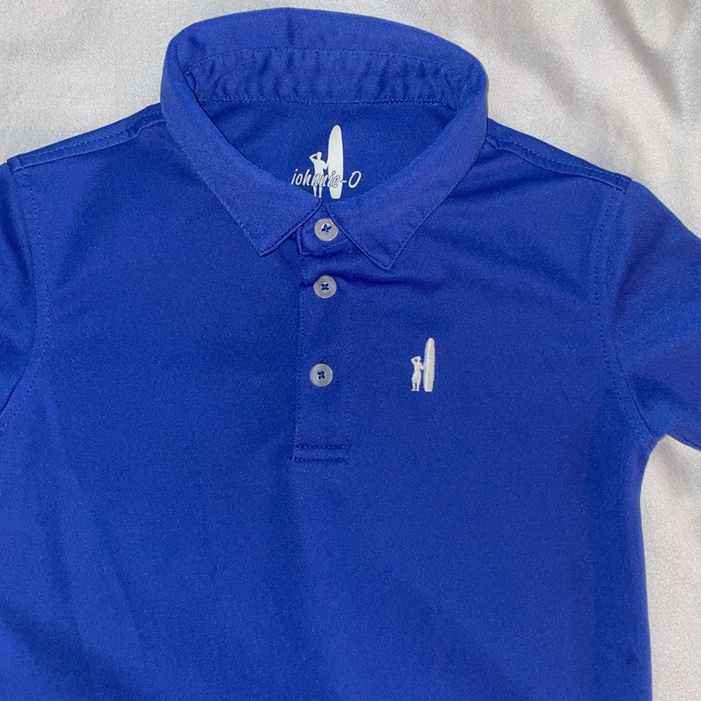 Johnnie-O Performance Mesh Jr. Polo Size 6 Royal Blue - Picture 2 of 5